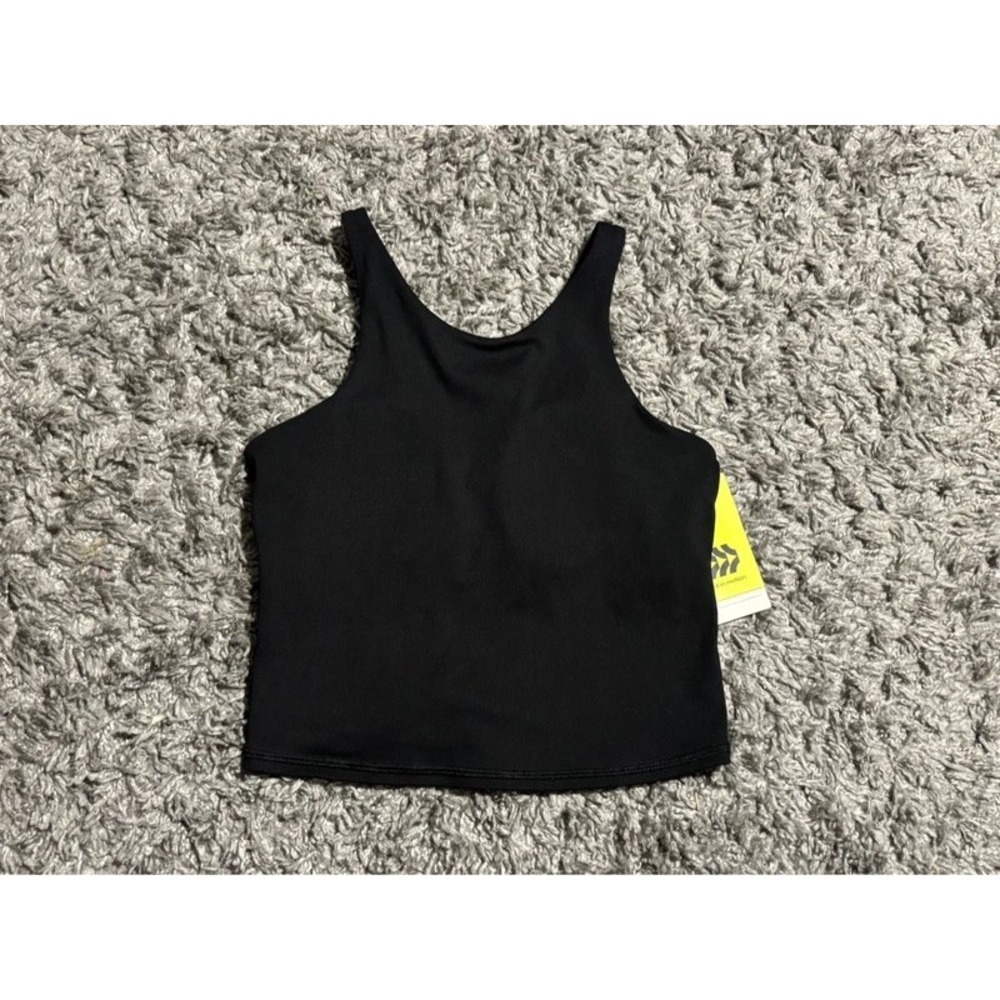 Black Sports  Tank With Bra Girls L(10/12) NWT All in Motion Activewear Outdoor